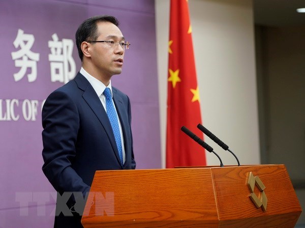 Người phát ngôn Bộ Thương mại Trung Quốc Cao Phong. (Nguồn: THX/TTXVN)