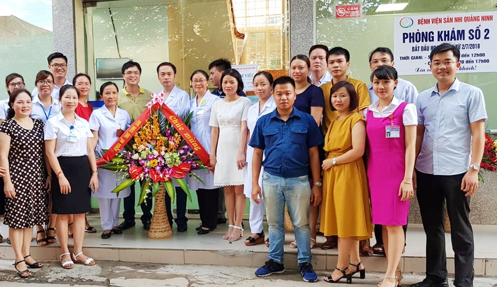 Phòng khám số 2 thuộc Bệnh viện Sản Nhi Quảng Ninh. Ảnh do Bệnh viện Sản Nhi cung cấp.