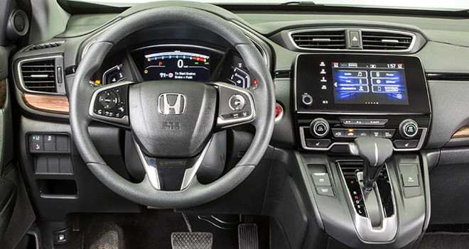 Honda CR-V 2018 dùng hộp số vô cấp, gói an toàn Honda Sensing chỉ có trên bản cao cấp.