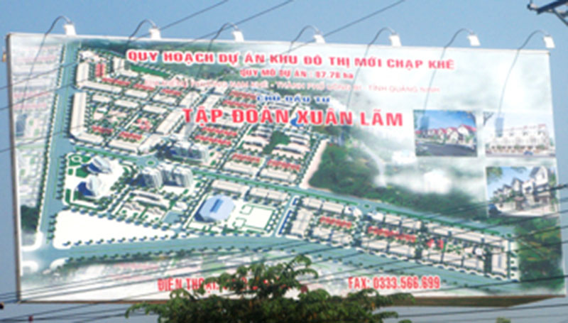 Quy hoạch Khu đô thị mới Chạp Khê (phường Nam Khê) của Công ty TNHH Tập đoàn Xuân Lãm