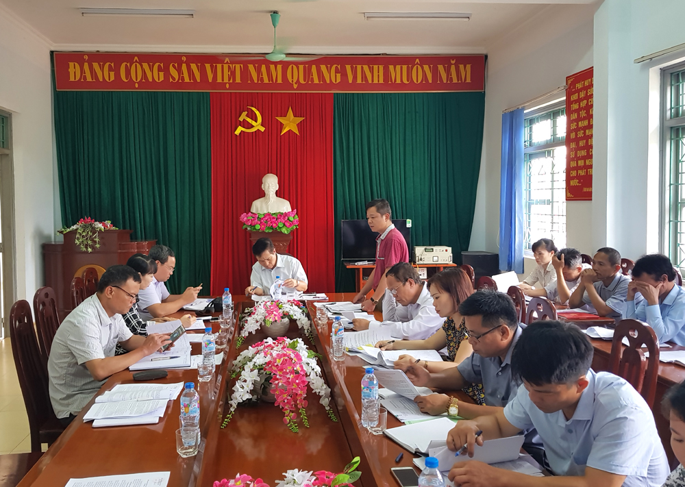 Ban Xây dựng nông thôn mới tỉnh làm viêc tại xã Thanh Lâm (huyện Ba Chẽ) về chương trình xây dựng nông thôn mới.