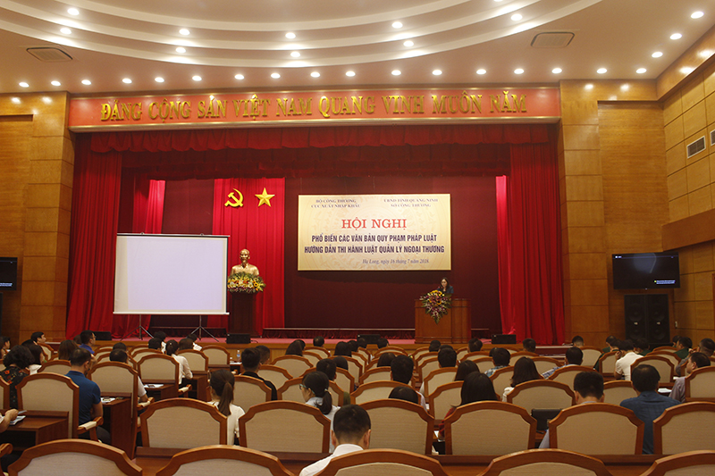 Sở Công Thương Quảng Ninh tổ chức hội nghị phổ biến các văn bản quy phạm pháp luật hướng dẫn thi hành Luật Quản lý ngoại thương