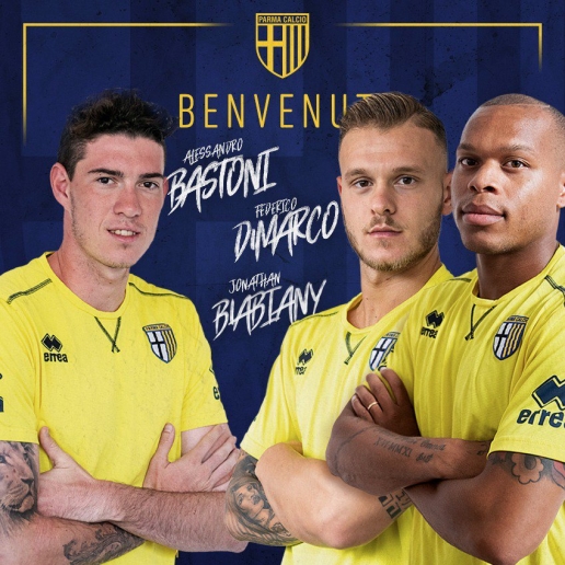  Bộ ba cầu thủ Inter vừa gia nhập Parma.
