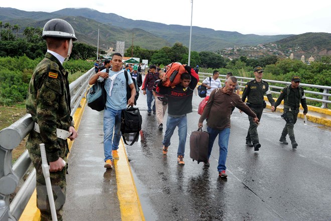 Người dân Venezuela tại Cucuta, Colombia. (Ảnh minh họa. Nguồn: AFP/TTXVN)