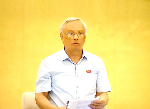 Phó Chủ tịch Quốc hội Uông Chu Lưu chủ trì phiên họp. Ảnh: VGP/Nguyễn Hoàng