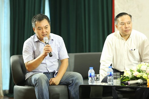 Nhà báo Lưu Minh Vũ chia sẻ tại họp báo.