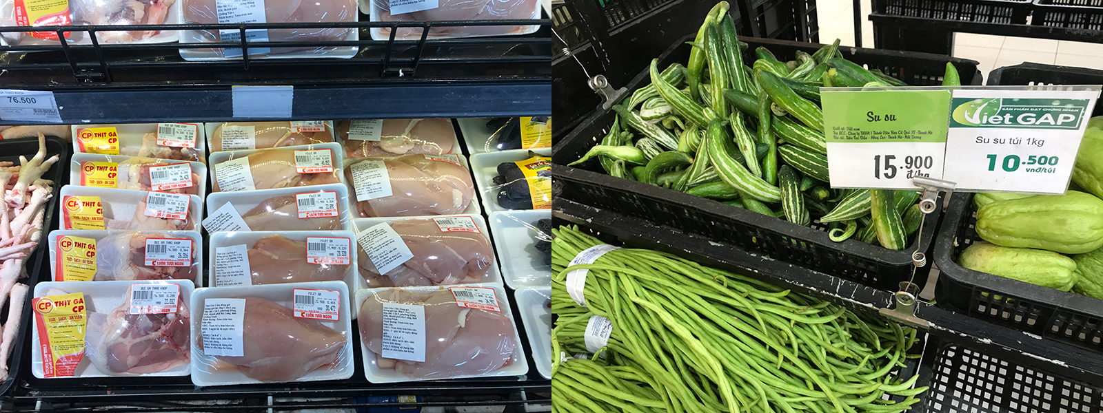 Nông sản tại siêu thị BigC (TP Hạ Long) đảm bảo thông tin, dễ dàng cho việc trích xuất nguồn gốc