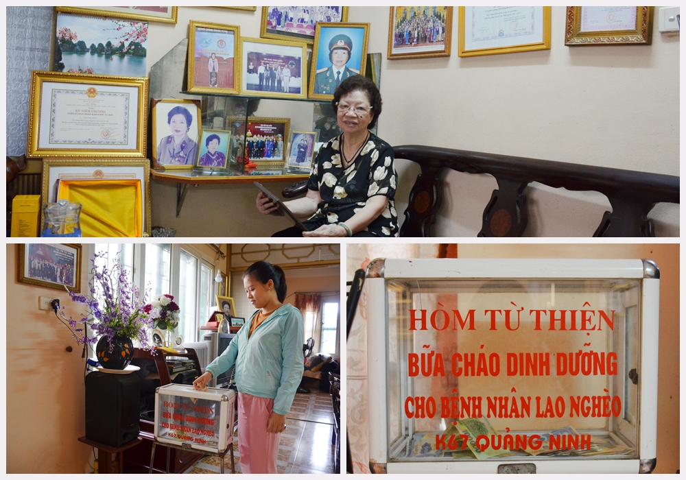 Toàn bộ số tiền do mọi người từ thiện bà Tuất dành hỗ trợ nấu cháo từ thiện cho bệnh nhân nghèo tại Bệnh viện Lao Phổi Quảng Ninh.