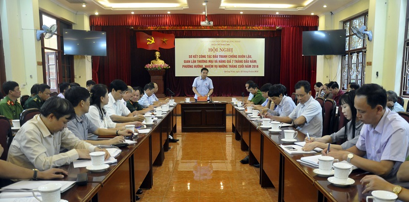 Đồng chí Nguyễn Văn Thắng, Ủy viên Dự khuyết BCH Trung ương Đảng, Phó Chủ tịch UBND tỉnh, Trưởng BCĐ 389 tỉnh kết luận tại hội nghị.