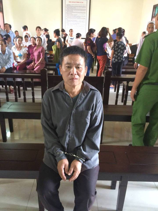 Bị cáo Nguyễn Viết Lộc tại phiên tòa