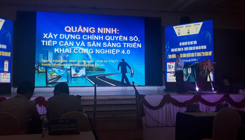 Phần chia sẻ của đoàn Quảng Ninh tại Hội thảo.