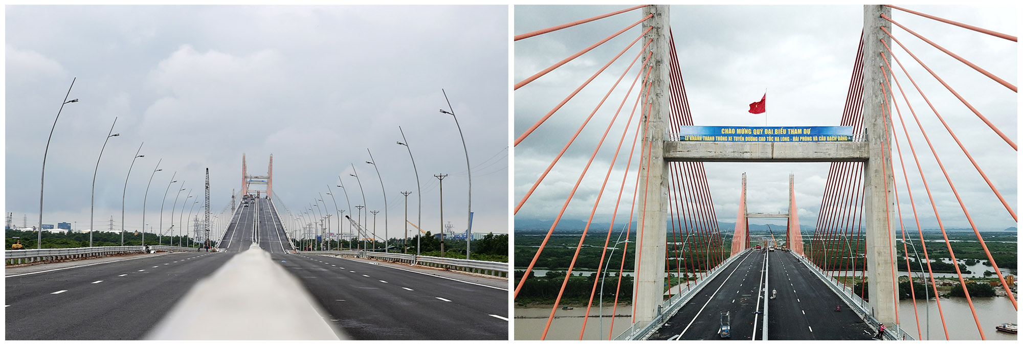 Cầu Bạch Đằng là cây cầu dây văng nhiều nhịp thứ 8 trên thế giới và là cây cầu đầu tiên được tổ chức thi công tại Việt Nam, do người Việt tự thiết kế.