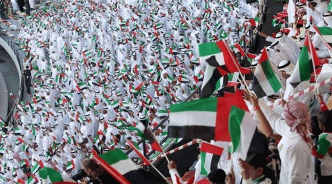 Các tiểu Vương quốc Ả Rập Thống nhất (UAE) là một liên bang gồm 7 tiểu vương quốc Abu Dhabi, Dubai, Sharjah, al-Khaimah của Ra, Ajman, Umm al-Quwain và Fujairah. Quốc khánh của UAE là ngày 2/12. Ảnh: Khaleej Times.