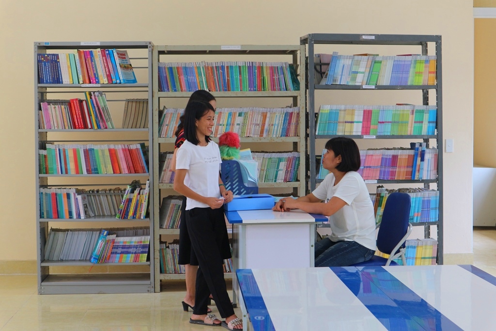 Trường THCS Sông Khoai (TX Quảng Yên) trong năm học mới đã đầu tư phòng đọc dành cho học sinh