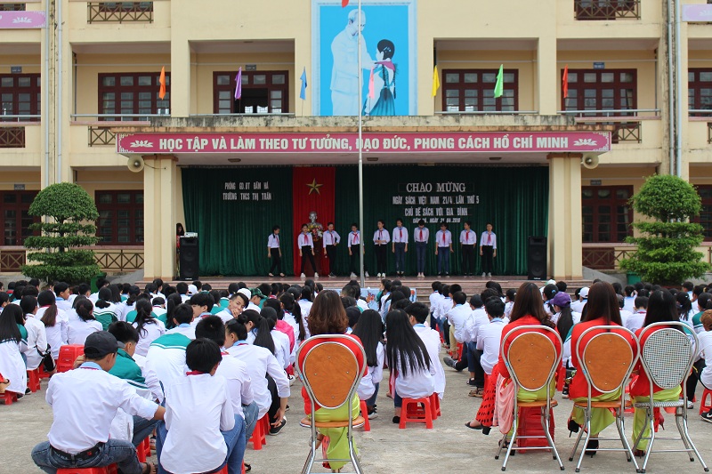 Huyện Đầm Hà hưởng ứng Ngày sách Việt Nam tại các trường học trên địa bàn