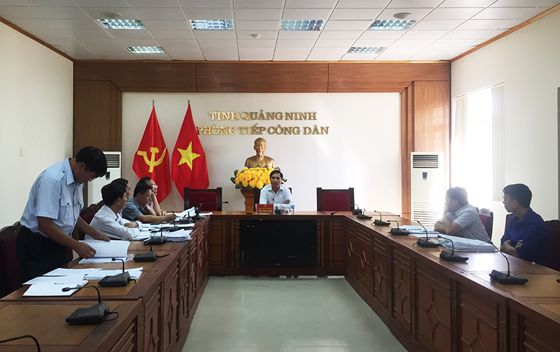 Ngày 7/8/2018 các sở, ngành của tỉnh tiếp tục làm việc cùng UBND TP Hạ Long để thống nhất đề xuất UBND tỉnh giải quyết dứt điểm nội dung khiếu nại của các hộ dân.