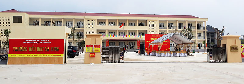 Trường Tiểu học Ka Long được thành lập mới sau 20 năm thành lập phường, giai đoạn 1 có tổng mức đầu tư 36 tỷ đồng.