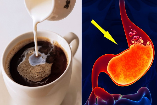 Caffeine có trong cà phê kích thích acid dạ dày hoạt động mạnh. Ảnh: YT