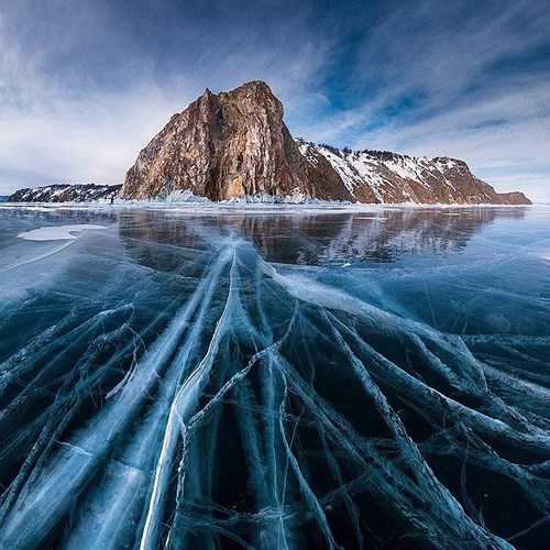 Hồ Baikal vào mùa đông, Nga