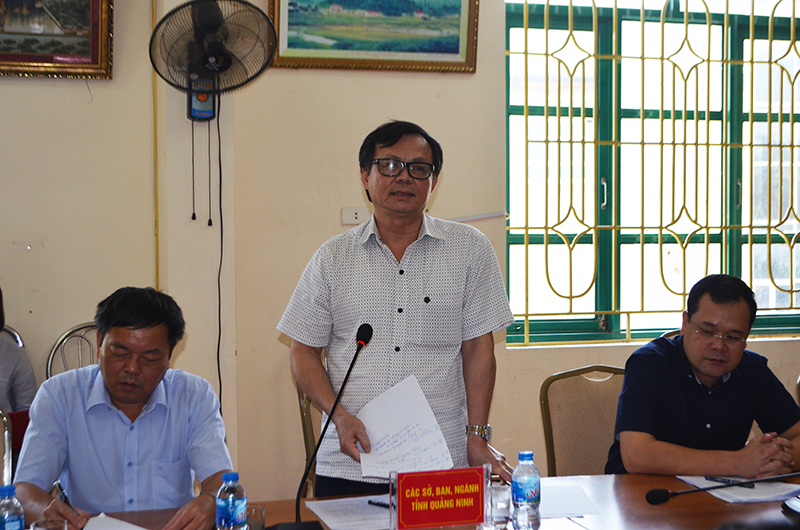 Đại điện Sở TN-MT trình bày báo cáo xác minh nội dung liên quan đến khiếu nại của ông Nguyễn An Toàn.