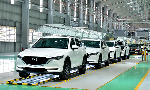 Mazda CX-5 lắp ráp tại nhà máy ở Chu Lai của Trường Hải.