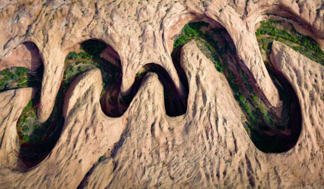 Cấu trúc sa thạch độc đáo hình thành trong vườn quốc gia Grand Staircase-Escalante ở bang Utah, Mỹ.