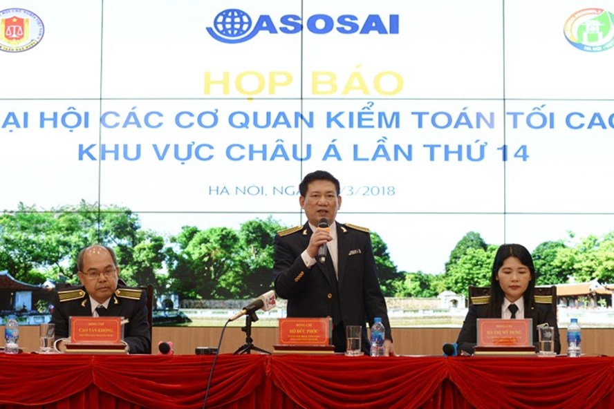 KTNN tổ chức họp báo thông tin về Đại hội Tổ chức Các cơ quan Kiểm toán tối cao châu Á lần thứ 14 (Đại hội ASOSAI 14).