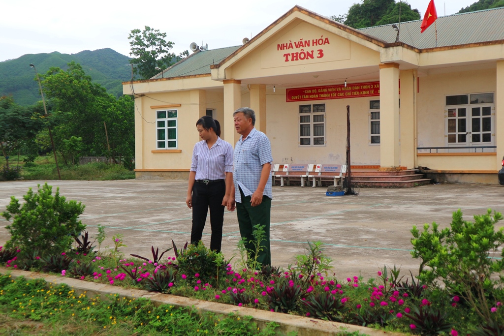 Nhà văn hóa thôn 3, xã Quảng La, huyện Hoành Bồ được xây dựng khang trang