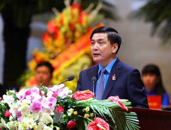 Ông Bùi Văn Cường, Chủ tịch Tổng Liên đoàn lao động Việt Nam khóa 12. (Ảnh: TTXVN)