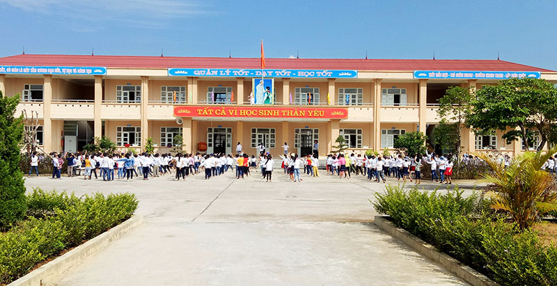 Trường Tiểu học Dực Yên, xã Dực Yên được cải tạo đầu tư nâng cấp trên 4,2 tỷ đồng.