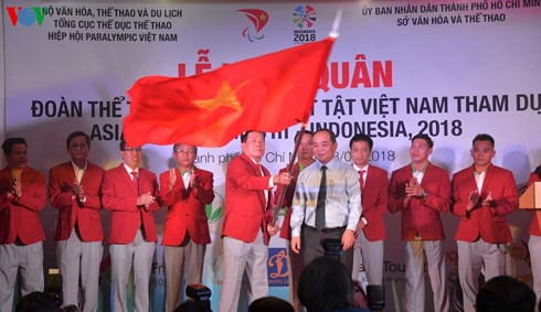  Đoàn thể thao người khuyết tật Việt Nam xuất quân dự ASIAN Para Games.