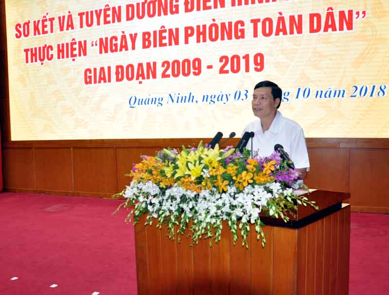 Đồng chí Nguyễn Đức Long, Phó Bí thư Tỉnh uỷ, Chủ tịch UBND tỉnh phát biểu chỉ đạo tạo hội nghị