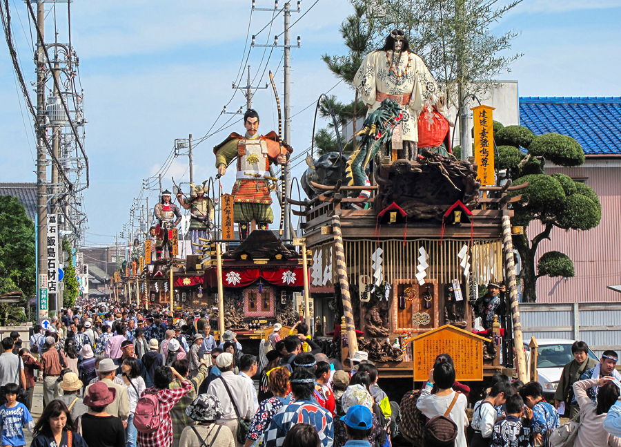 Lễ hội lớn Sawara. Ảnh: suigo-sawara.