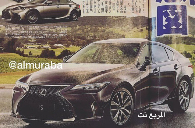 Tấm hình phác họa lại Lexus IS mới được đăng tải trên 1 tạp chí Nhật.
