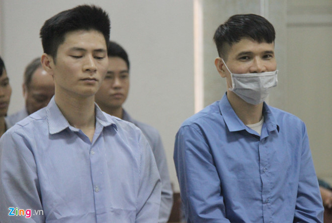 Lưu Công Khánh (trái) là đồng phạm giúp sức tích cực cho Tài. Ảnh: Hoàng Lam.