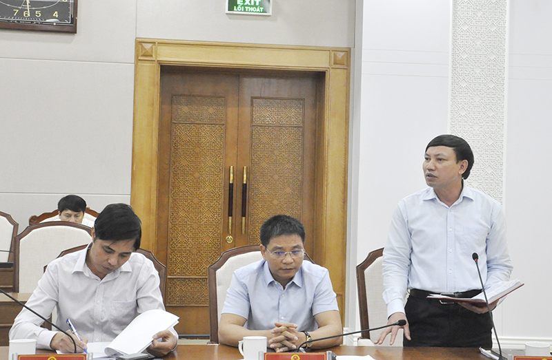 Phó Chủ tịch Thường trực Nguyễn Xuân Ký phát biểu tại cuộc họp.
