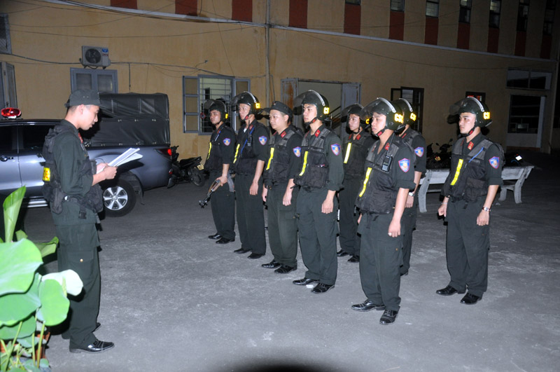 Lực lượng Cảnh sát Cơ động (Công an tỉnh) được xây dựng đảm bảo luôn sẵn sàng bảo vệ các mục tiêu trọng điểm của tỉnh và trấn áp các hành động quá khích