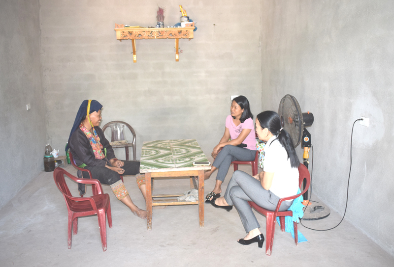 Ngôi nhà của chị, thôn Loong Toỏng, xã Thanh Sơn, huyện Ba Chẽ được xây dựng một phần từ nguồn hỗ trợ của Qũy phòng chống lũ