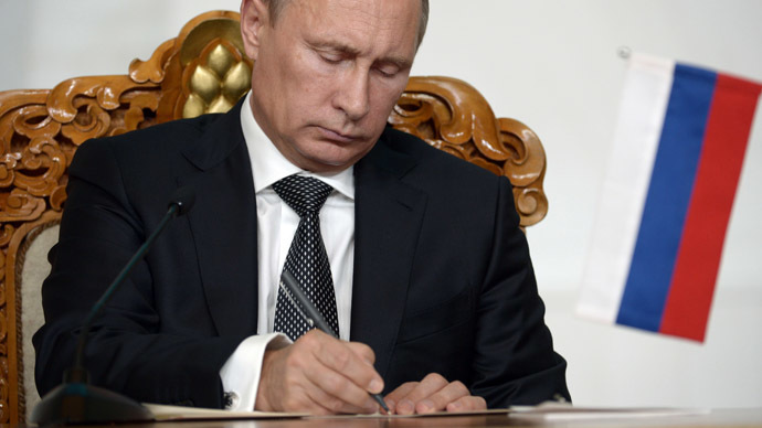 Tổng thống Putin đã ký sắc lệnh mới. Ảnh: RT