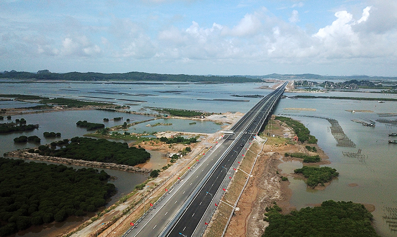 Cao tốc Hạ Long - Hải Phòng chính thức đi vào sử dụng từ tháng 9/2018.