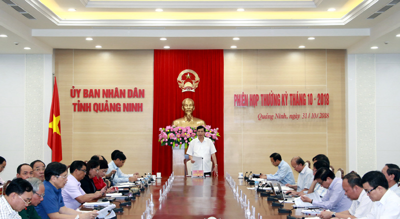 Đồng chí Nguyễn Đức Long, Phó Bí thư Tỉnh ủy, Chủ tịch UBND tỉnh, phát biểu kết luận phiên họp. 