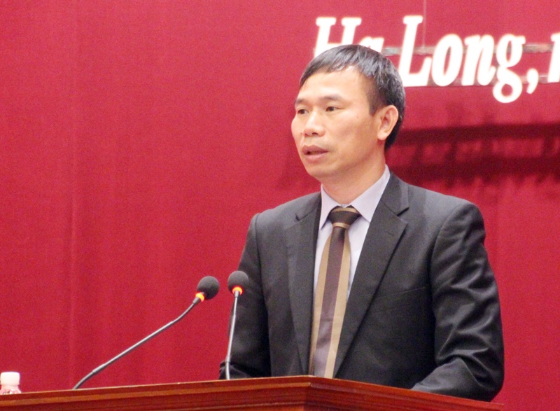 đồng chí Đồng Ngọc Ba, Cục trưởng Cục kiểm tra văn bản quy phạm pháp luật, Bộ Tư pháp thông tin những nội dung cơ bản của Luật Ban hành văn bản QPPL năm 2015
