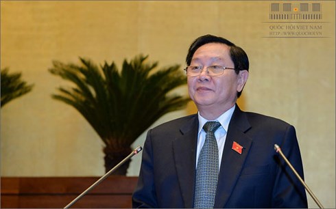 Bộ trưởng Bộ Nội vụ Lê Vĩnh Tân (ảnh: quochoi.vn)