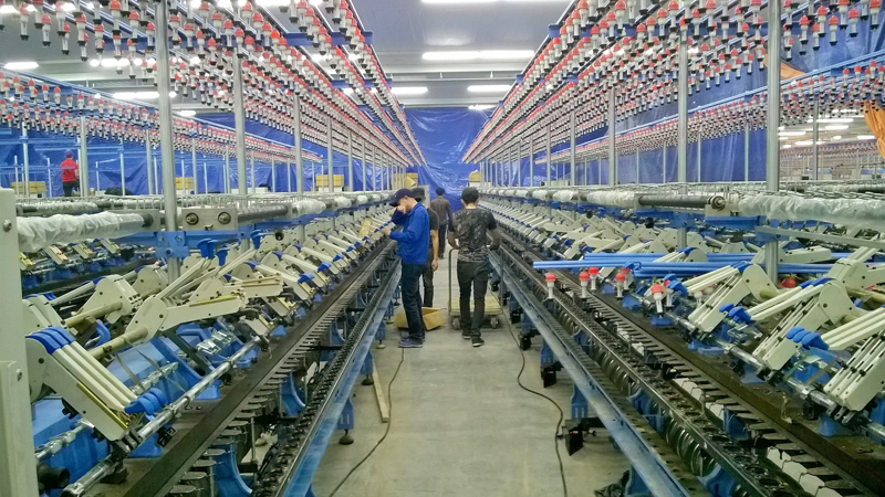 xưởng kéo sợi số 2 của Công ty TNHH KHKT Texhong Ngân Hà