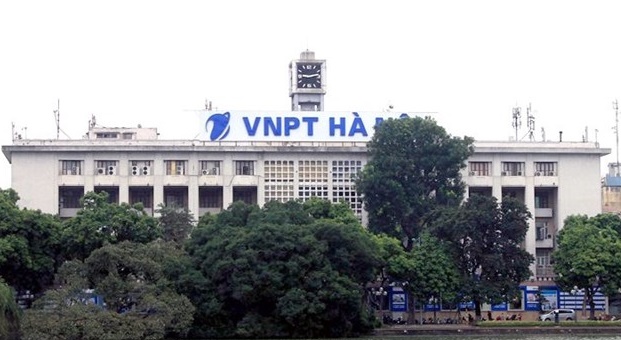 Hiện tại, tòa nhà đang được treo biển “VNPT Hà Nội”