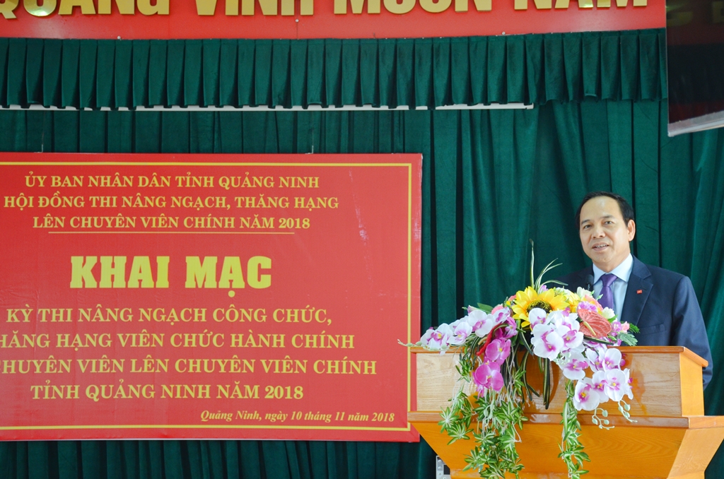 Phát biểu tại lễ khai mạc, đồng chí Đặng Huy Hậu, Phó Chủ tịch Thường trực UBND tỉnh