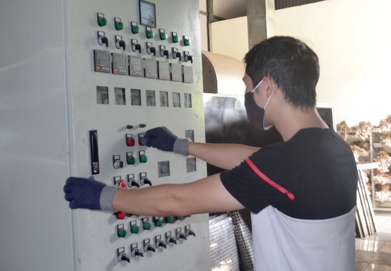 Nguồn vốn vay hỗ trợ giúp HTX Sản xuất và Chế biến sắn dây chất lượng cao Đông Triều đầu tư hệ thống máy sấy bột bằng điện đie