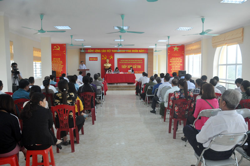 Đại biểu HĐND tỉnh tiếp xúc cử tri TP Móng Cái, huyện Cô Tô
