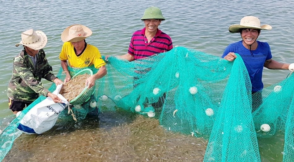 Nhiều ngư dân phường Trà Cổ TP Móng Cái chuyển đổi sang nghề nuôi trồng thủy sản trên bờ