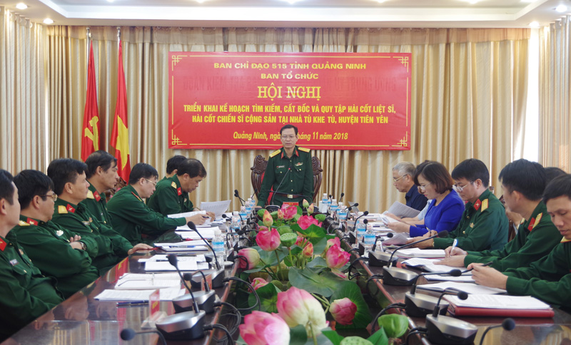 Đại tá Nguyễn Trung Trịnh, Chính ủy Bộ CHQS tỉnh phát biểu kết luận Hội nghị.